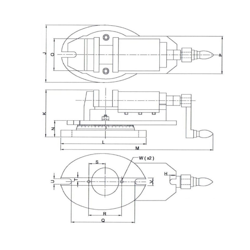 Фрезерные прецизионные тиски MMV/SP-150 Groz